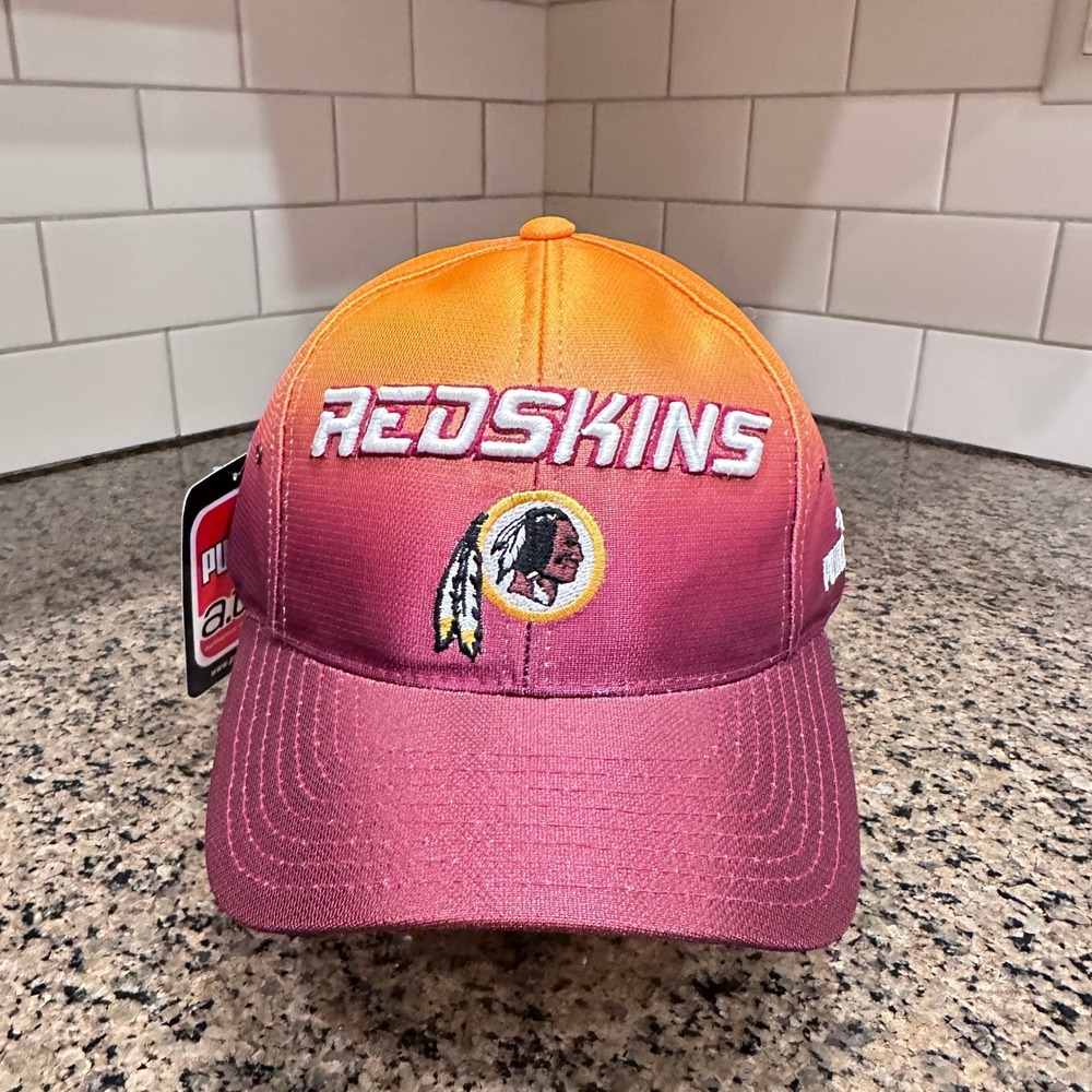 Vtg Washington Redskins Puma a.t.a. Pro Line Hat Strap Back Deadstock New